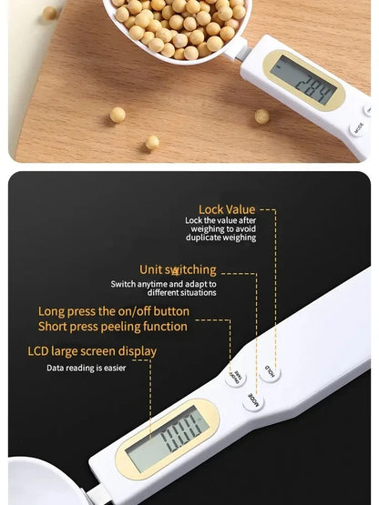 500g Electronic Kitchen Scale Coffee Scoop Digital Measurement With LCD Display Dog Food Milk Powder Tea Weighing Baking Tools