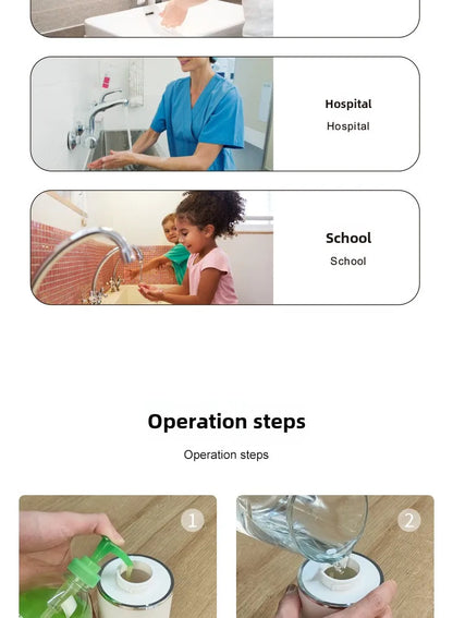 Household energy sensing multi gear contactless wall mounted vertical hand sanitizer rechargeable soap dispenser foam machine