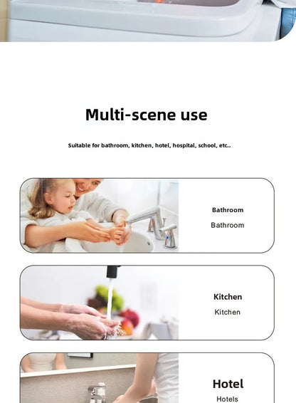 Household energy sensing multi gear contactless wall mounted vertical hand sanitizer rechargeable soap dispenser foam machine